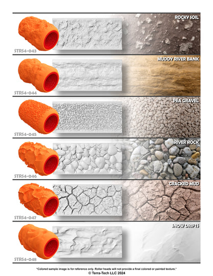 4" Premium Silicone Texture Roller Stamp for Epoxy