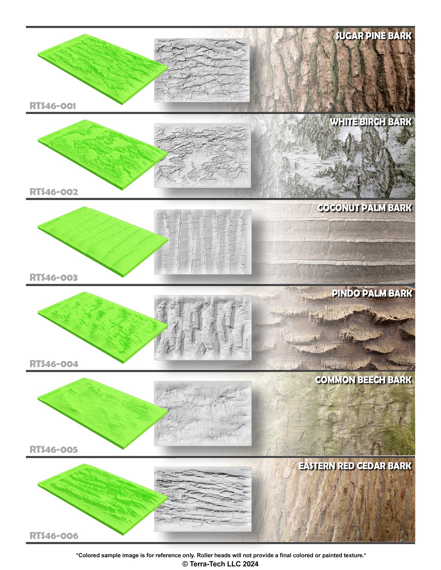 4x6" Premium Rubber Texture Stamp for Concrete