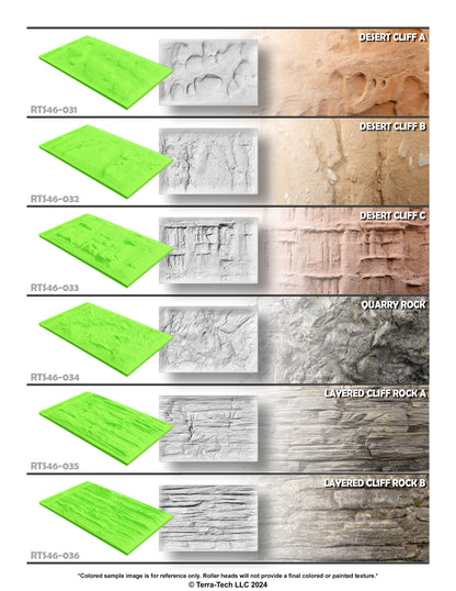 4x6" Premium Rubber Texture Stamp for Concrete