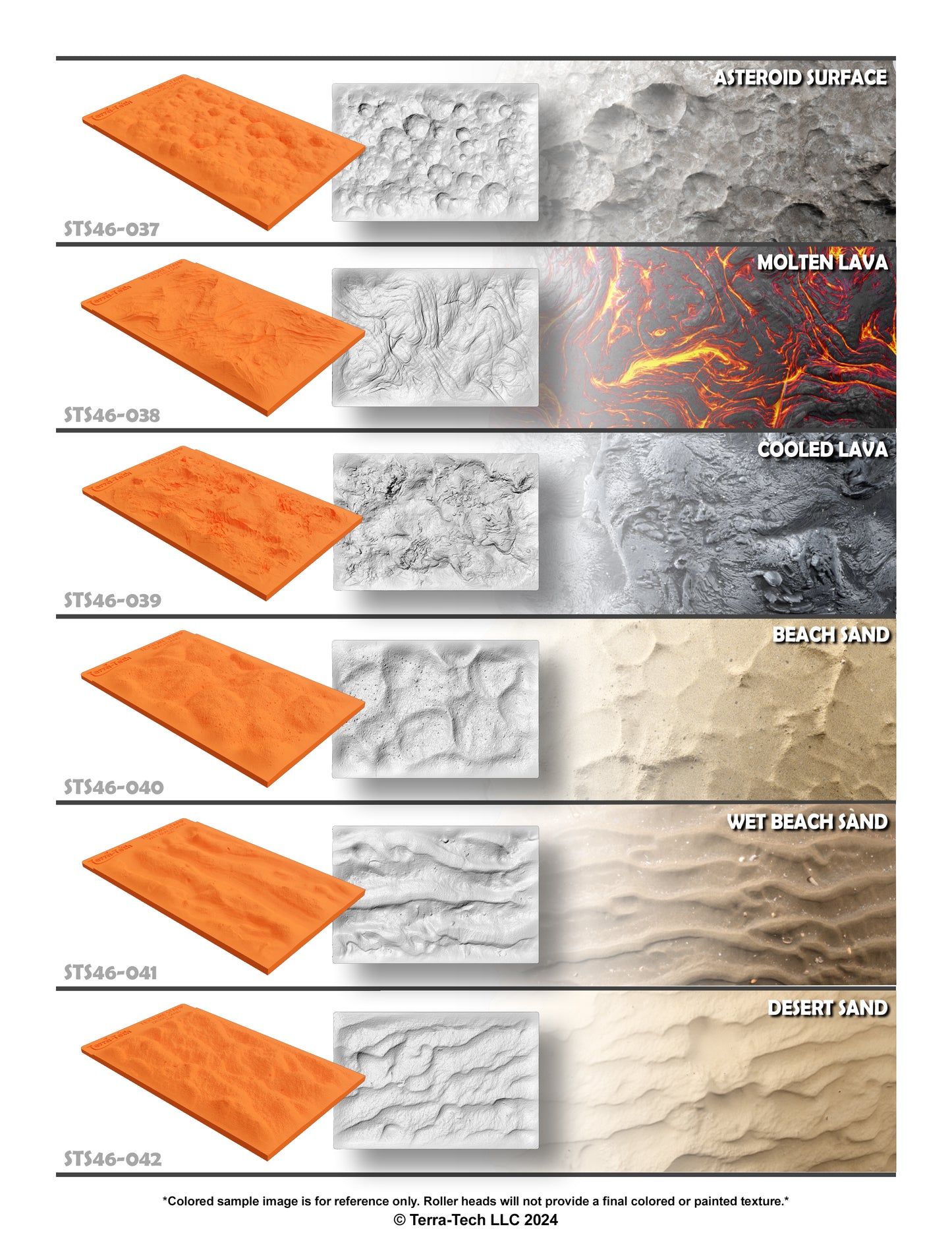 4x6" Premium Silicone Texture Stamp for Epoxy