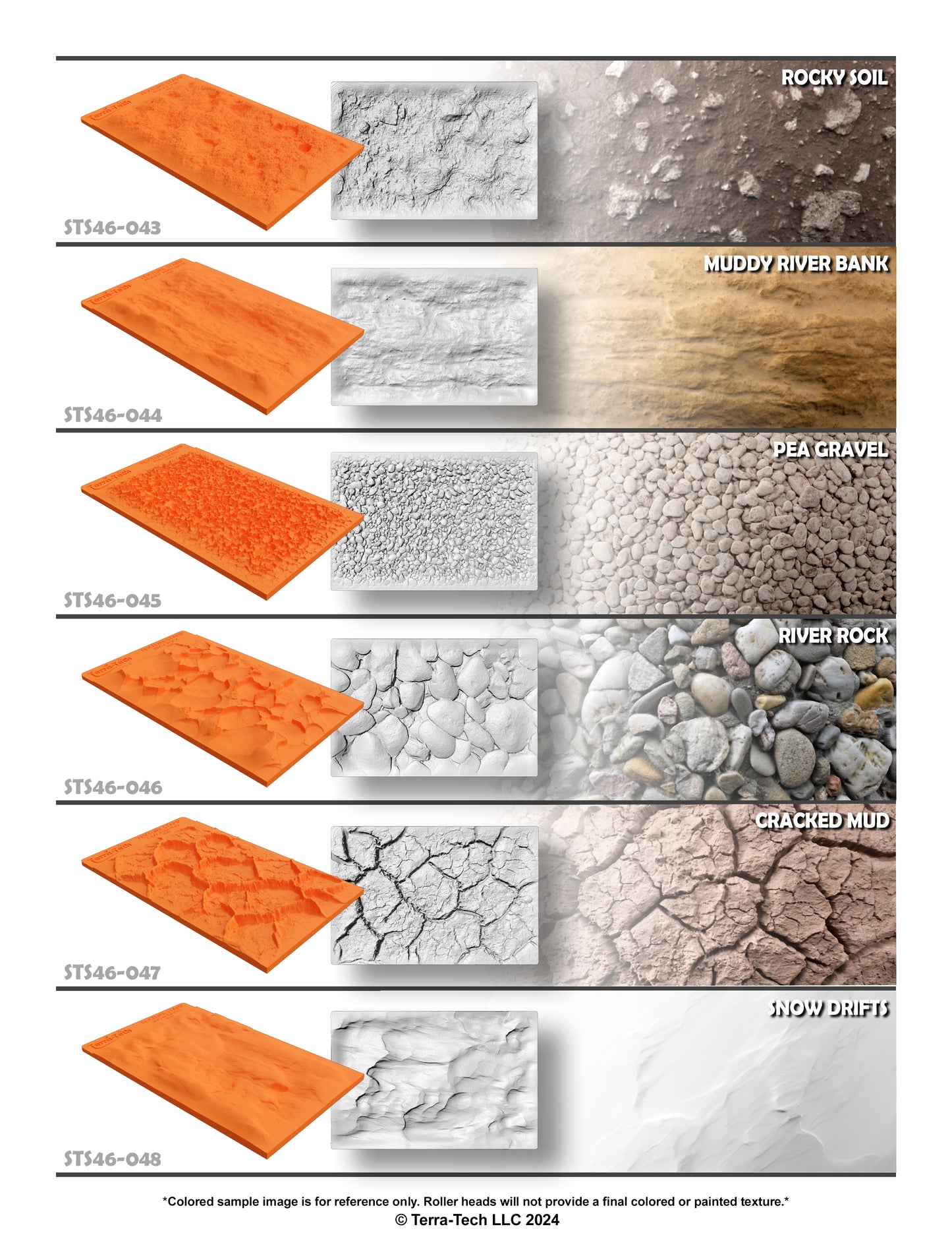 4x6" Premium Silicone Texture Stamp for Epoxy