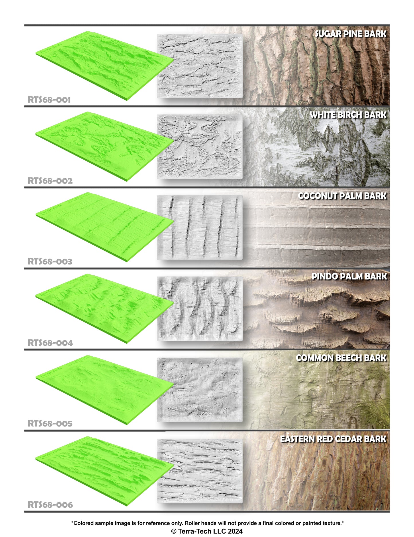6x8" Premium Rubber Texture Stamp for Concrete