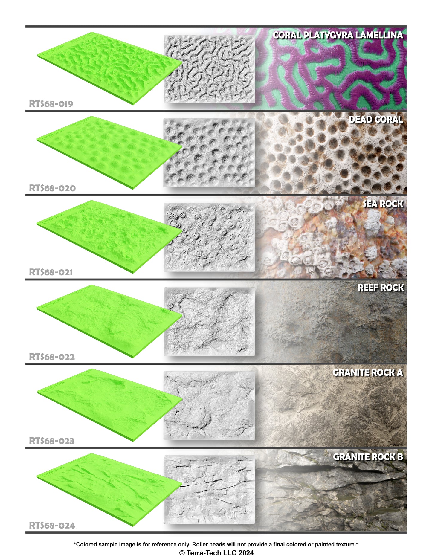 6x8" Premium Rubber Texture Stamp for Concrete