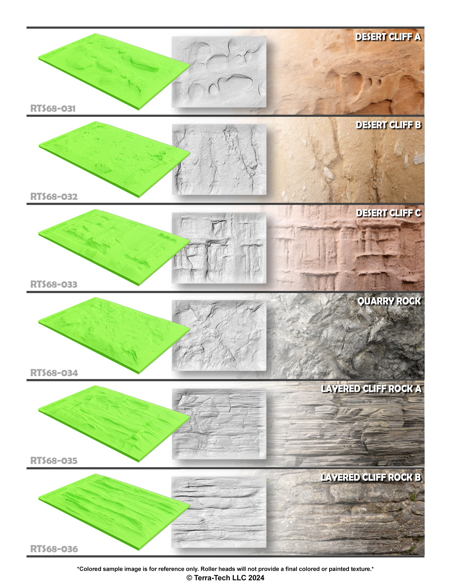 6x8" Premium Rubber Texture Stamp for Concrete