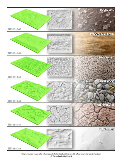6x8" Premium Rubber Texture Stamp for Concrete