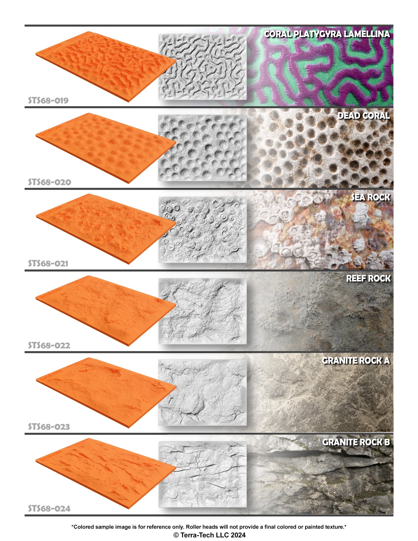 6x8" Premium Silicone Texture Stamp for Epoxy