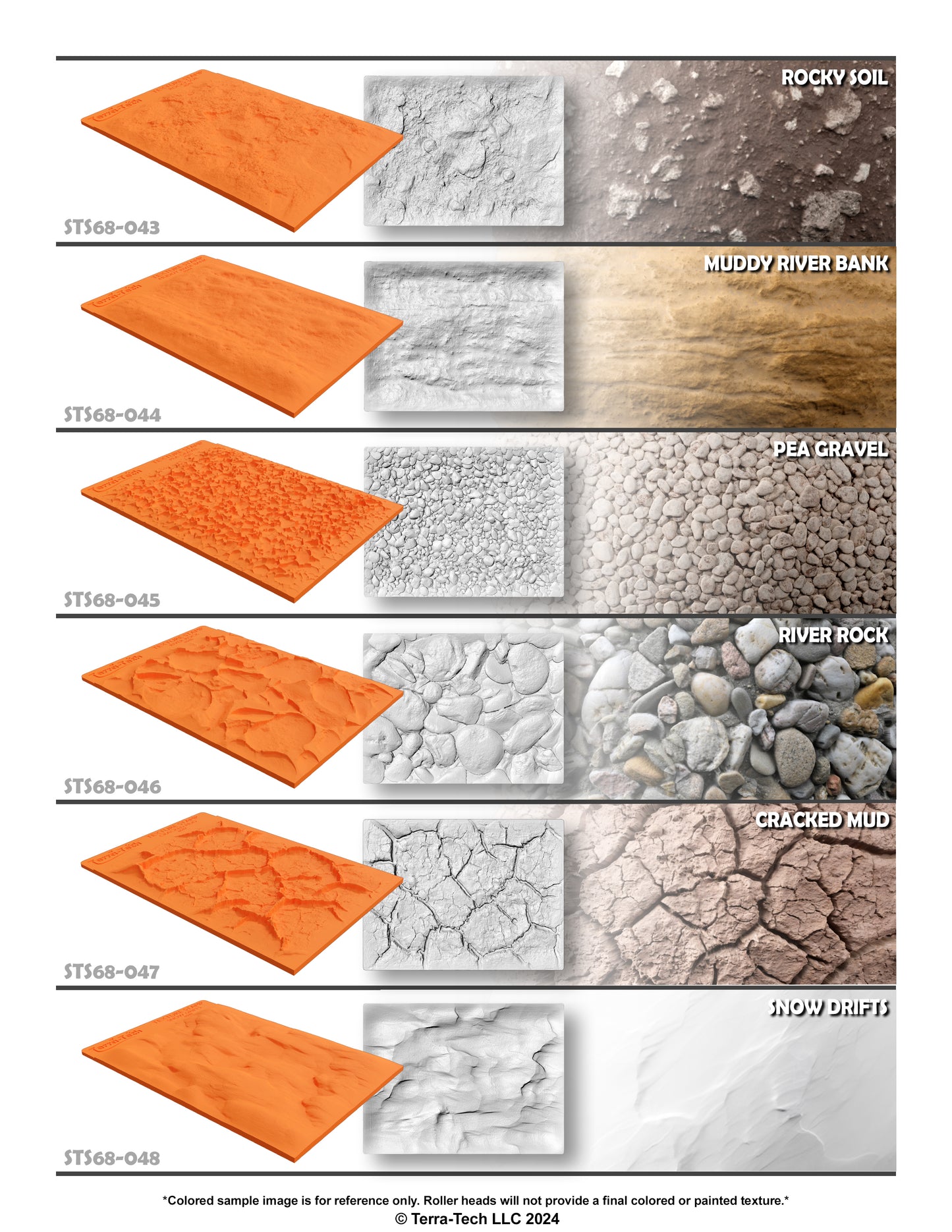 6x8" Premium Silicone Texture Stamp for Epoxy