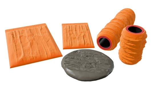 Terra-Tech™ BANDED SANDSTONE — Silicone Texture Rollers & Stamps