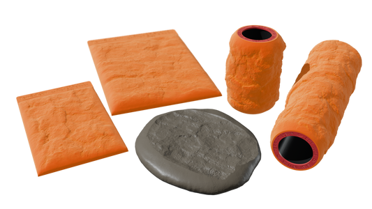Terra-Tech™ CANYON SLATE ROCK — Silicone Texture Rollers & Stamps