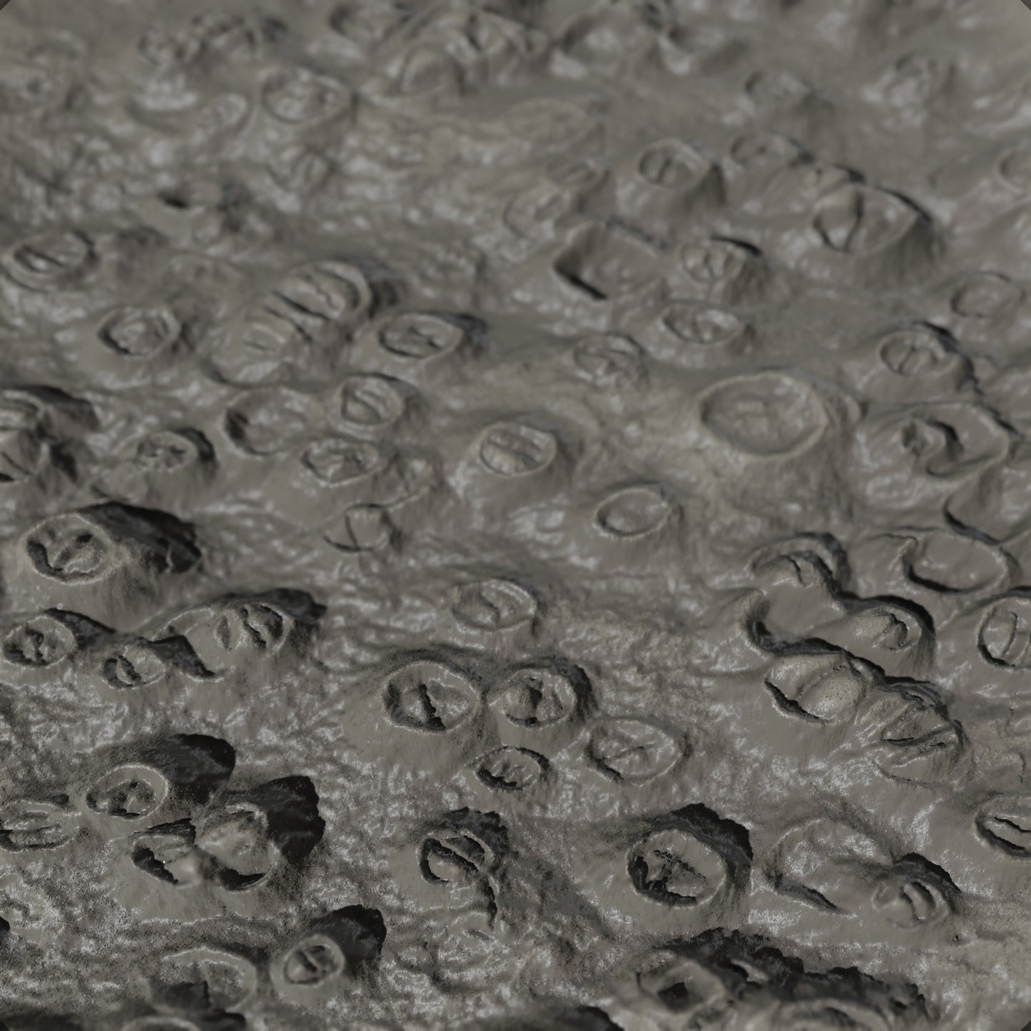 Terra-Tech™ COASTAL BARNACLE STONE — Silicone Texture Rollers & Stamps