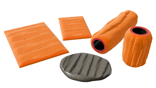 Terra-Tech™ COCONUT PALM BARK — Silicone Texture Rollers & Stamps
