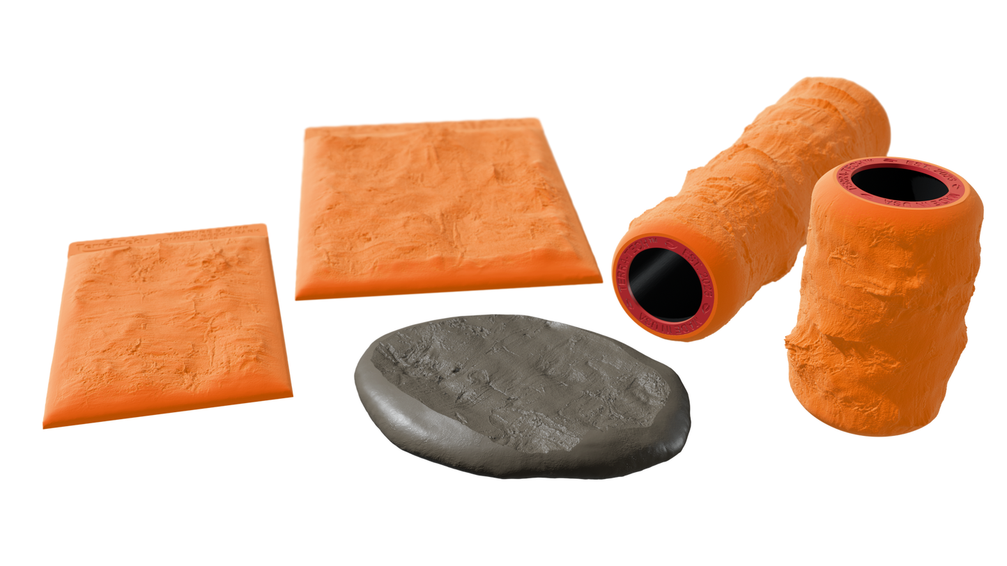 Terra-Tech™ COMMON BEECH BARK — Silicone Texture Rollers & Stamps