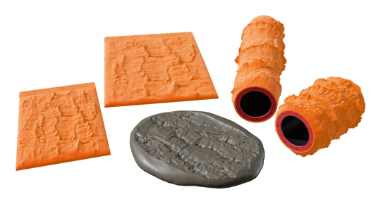 Terra-Tech™ CORK OAK BARK — Silicone Texture Rollers & Stamps