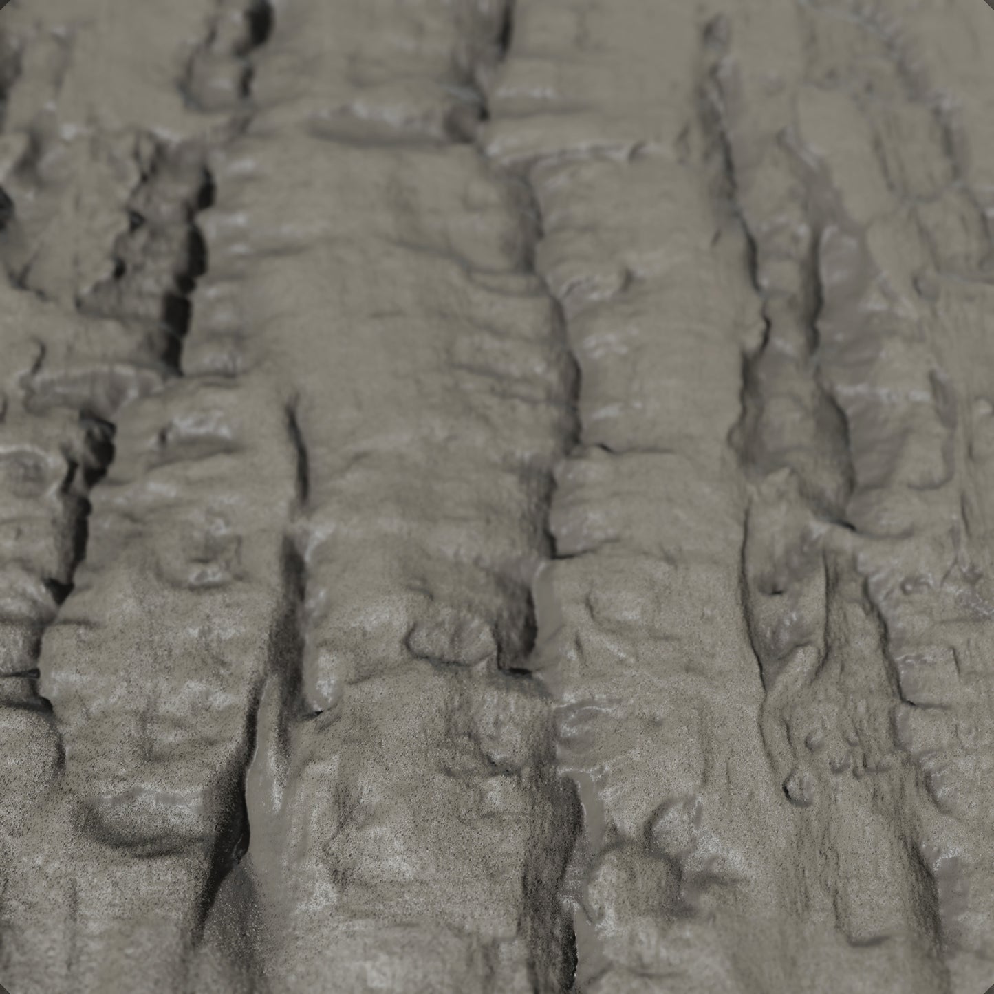 Terra-Tech™ CORK OAK BARK — Silicone Texture Rollers & Stamps