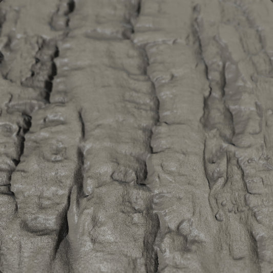 Terra-Tech™ CORK OAK BARK — Silicone Texture Rollers & Stamps