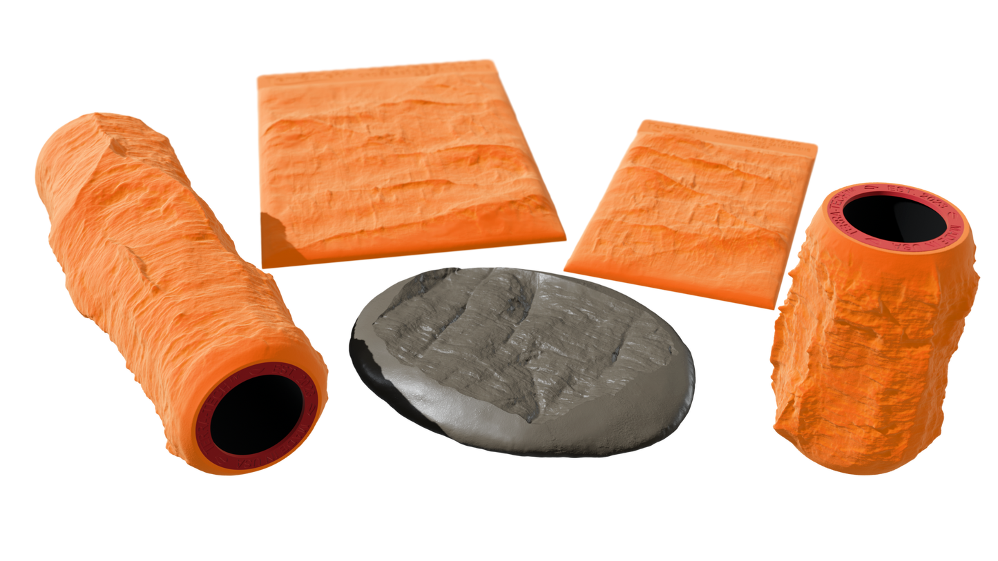 Terra-Tech™ CROSS BEDDED SANDSTONE — Silicone Texture Rollers & Stamps