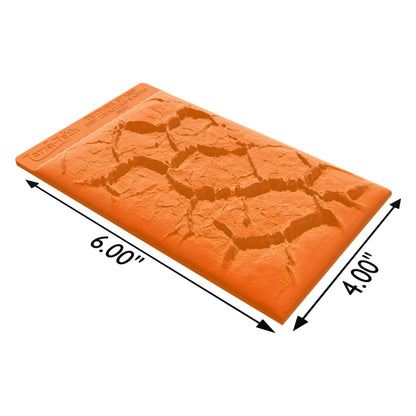 Terra-Tech™ DRY CRACKED EARTH — Silicone Texture Rollers & Stamps