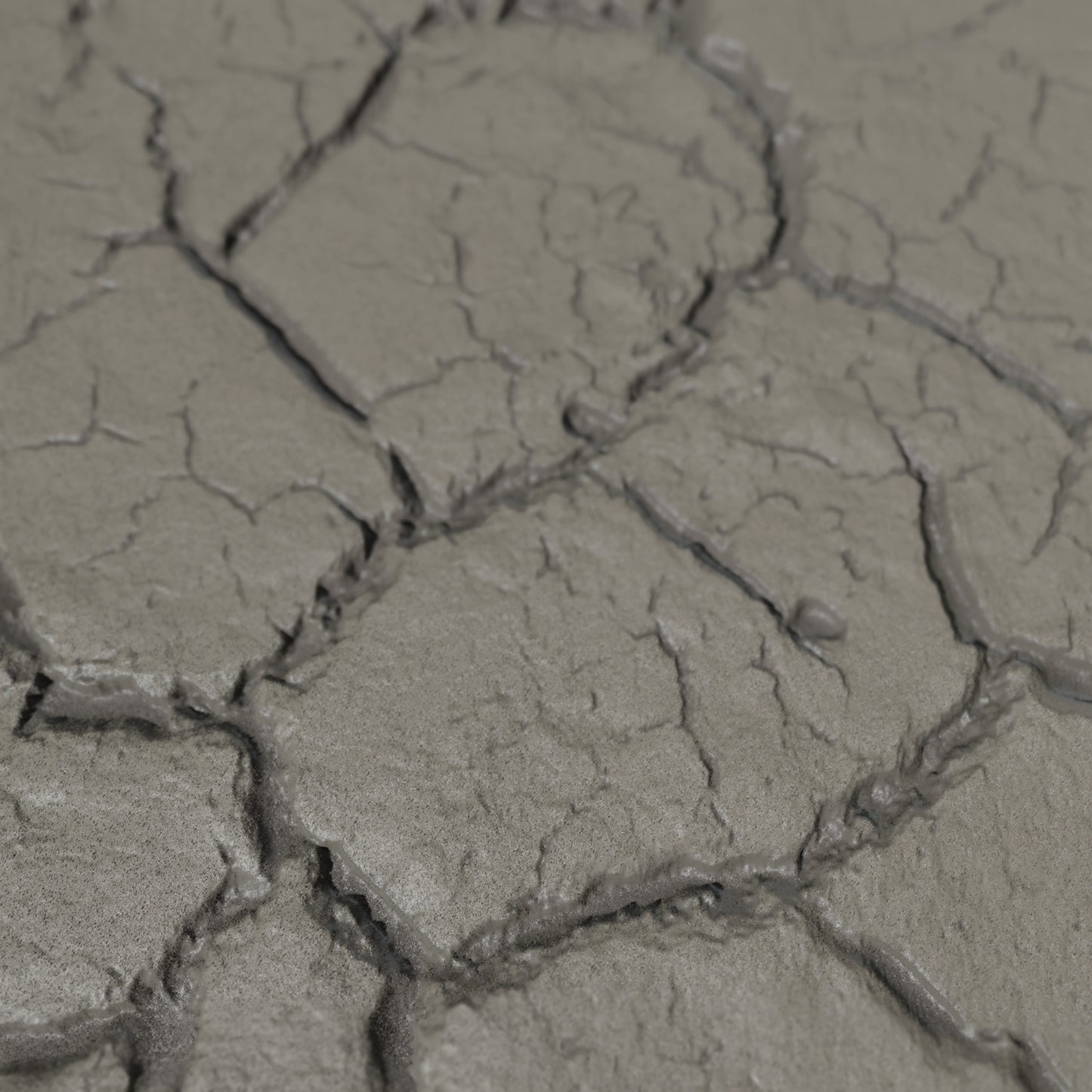 Terra-Tech™ DRY CRACKED EARTH — Silicone Texture Rollers & Stamps