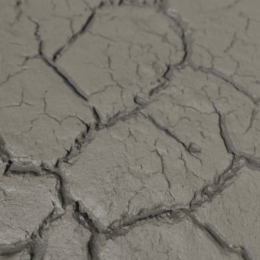 Terra-Tech™ DRY CRACKED EARTH — Silicone Texture Rollers & Stamps