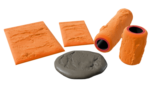 Terra-Tech™ ERODED SEDIMENT — Silicone Texture Rollers & Stamps