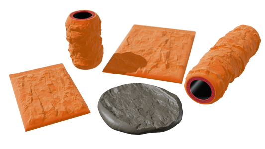 Terra-Tech™ FRACTURED SHALE ROCK — Silicone Texture Rollers & Stamps