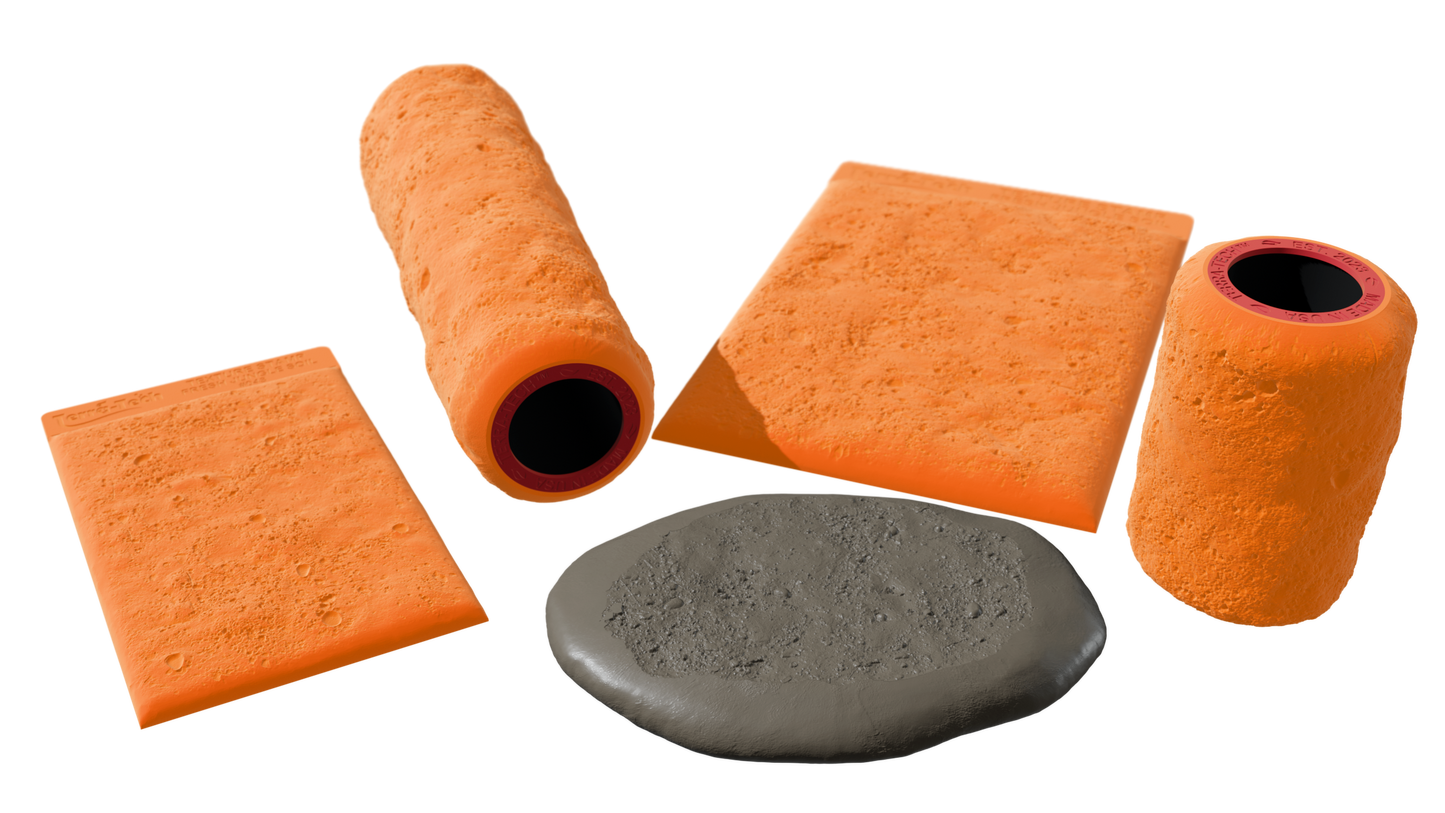 Terra-Tech™ FRESH JUNGLE SOIL — Silicone Texture Rollers & Stamps