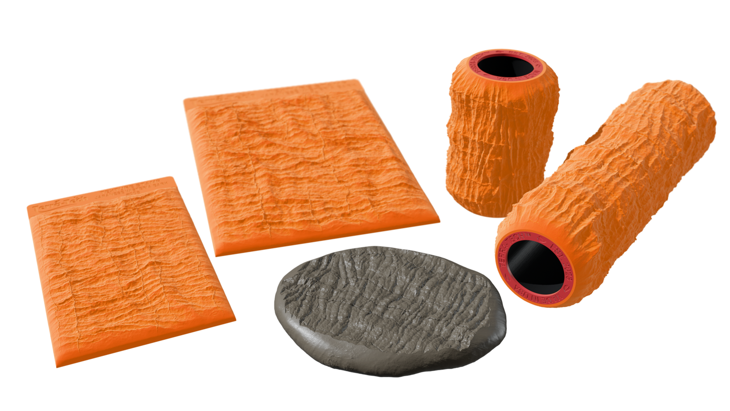Terra-Tech™ JAPANESE WISTERIA BARK — Silicone Texture Rollers & Stamps