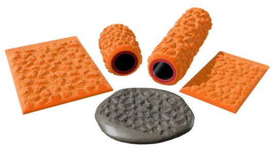 Terra-Tech™ LOBED BRAIN CORAL — Silicone Texture Rollers & Stamps