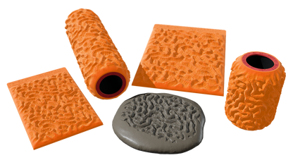 Terra-Tech™ MAZE BRAIN CORAL — Silicone Texture Rollers & Stamps