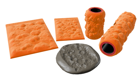 Terra-Tech™ METEOR CRATER ROCK — Silicone Texture Rollers & Stamps