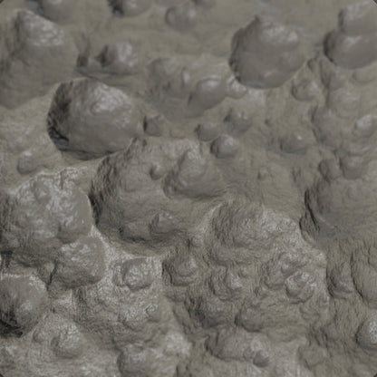 Terra-Tech™ METEOR CRATER ROCK — Silicone Texture Rollers & Stamps