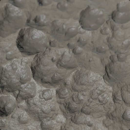 Terra-Tech™ METEOR CRATER ROCK — Silicone Texture Rollers & Stamps