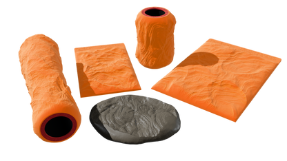 Terra-Tech™ MOLTEN LAVA FLOW — Silicone Texture Rollers & Stamps