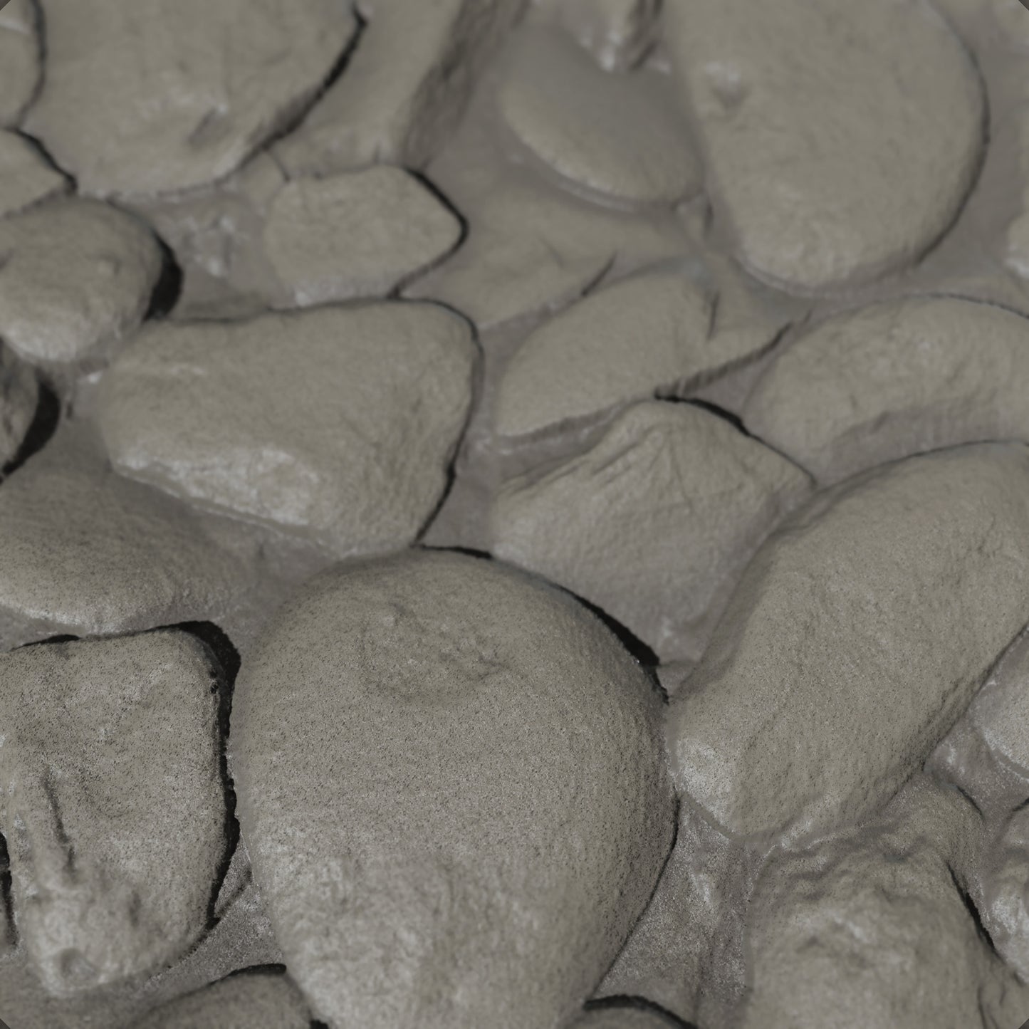 Terra-Tech™ NATURAL RIVERBED STONES — Silicone Texture Rollers & Stamps