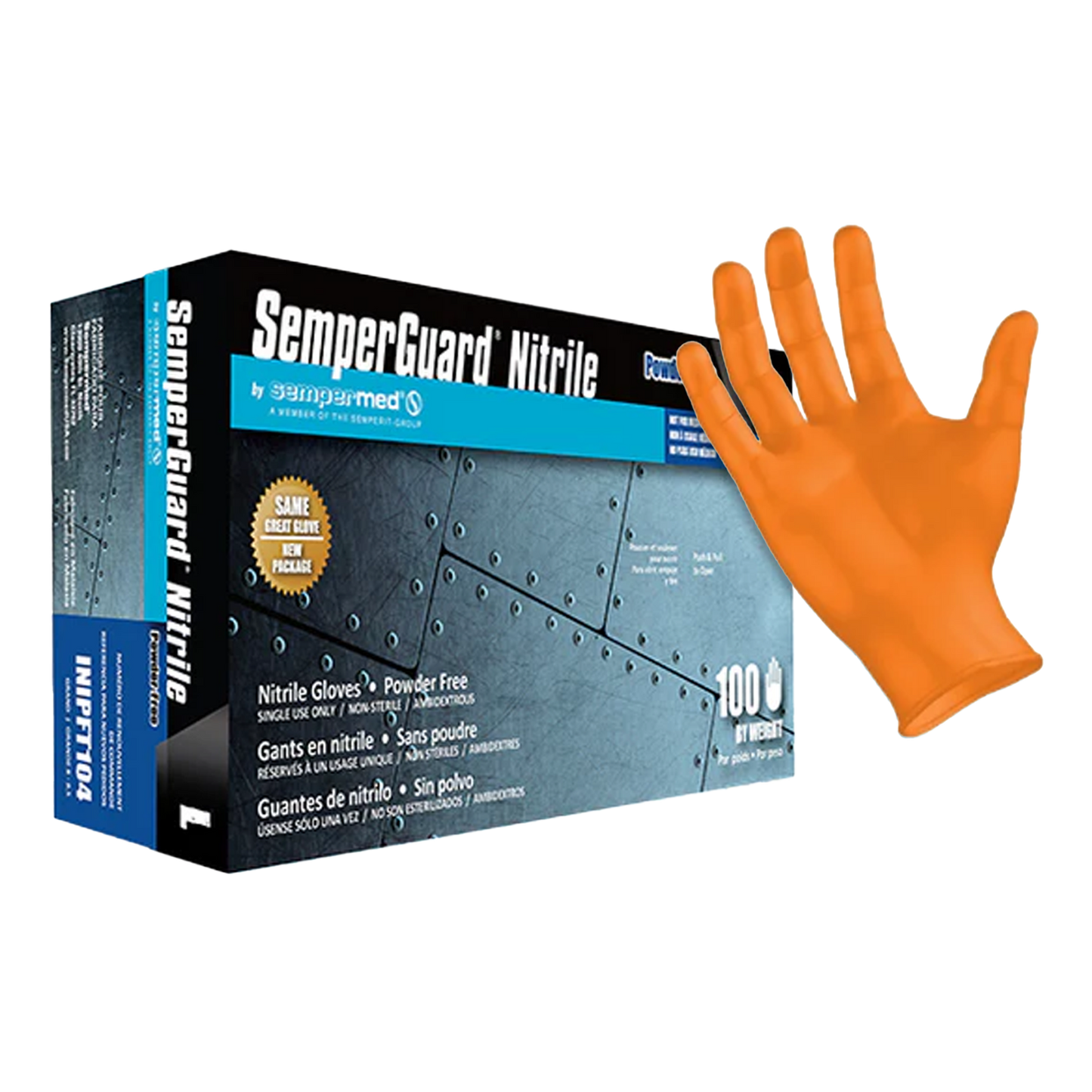Nitrile Gloves - Powder-Free 5 Mil, 100 ct