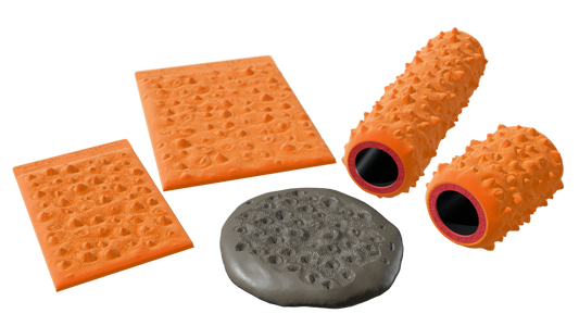 Terra-Tech™ PAVONA CACTUS CORAL — Silicone Texture Rollers & Stamps