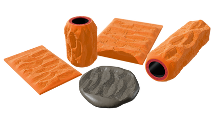 Terra-Tech™ PINDO PALM BARK — Silicone Texture Rollers & Stamps