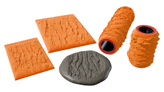 Terra-Tech™ SUGAR PINE BARK — Silicone Texture Rollers & Stamps