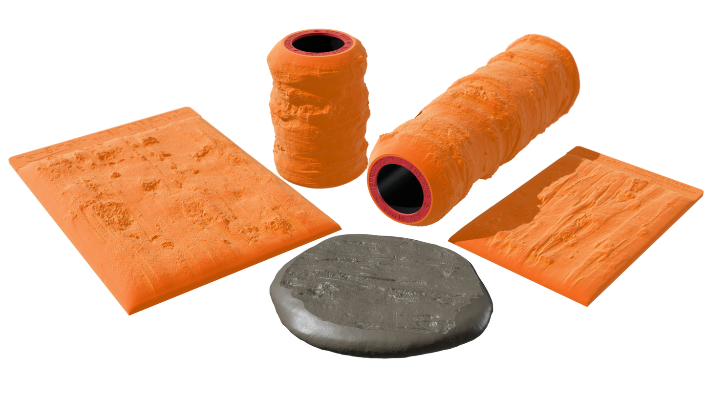 Terra-Tech™ RAINBOW EUCALYPTUS BARK — Silicone Texture Rollers & Stamps