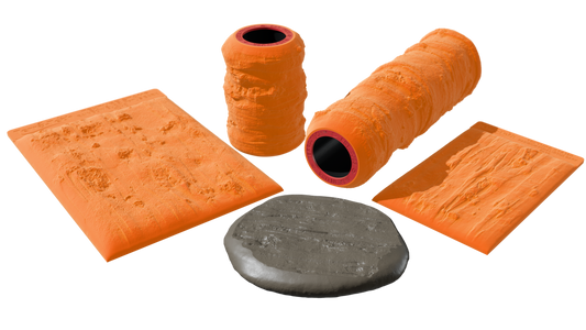 Terra-Tech™ RAINBOW EUCALYPTUS BARK — Silicone Texture Rollers & Stamps