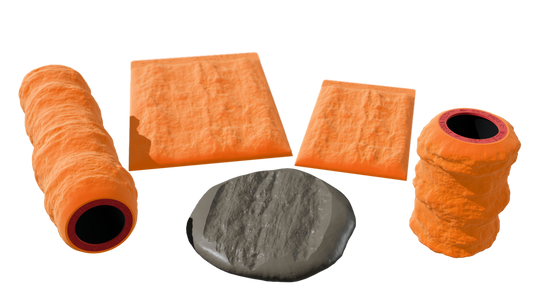Terra-Tech™ RIVERBANK CLAY — Silicone Texture Rollers & Stamps