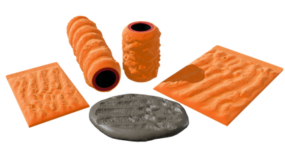 Terra-Tech™ TIDAL RIPPLE SAND — Silicone Texture Rollers & Stamps