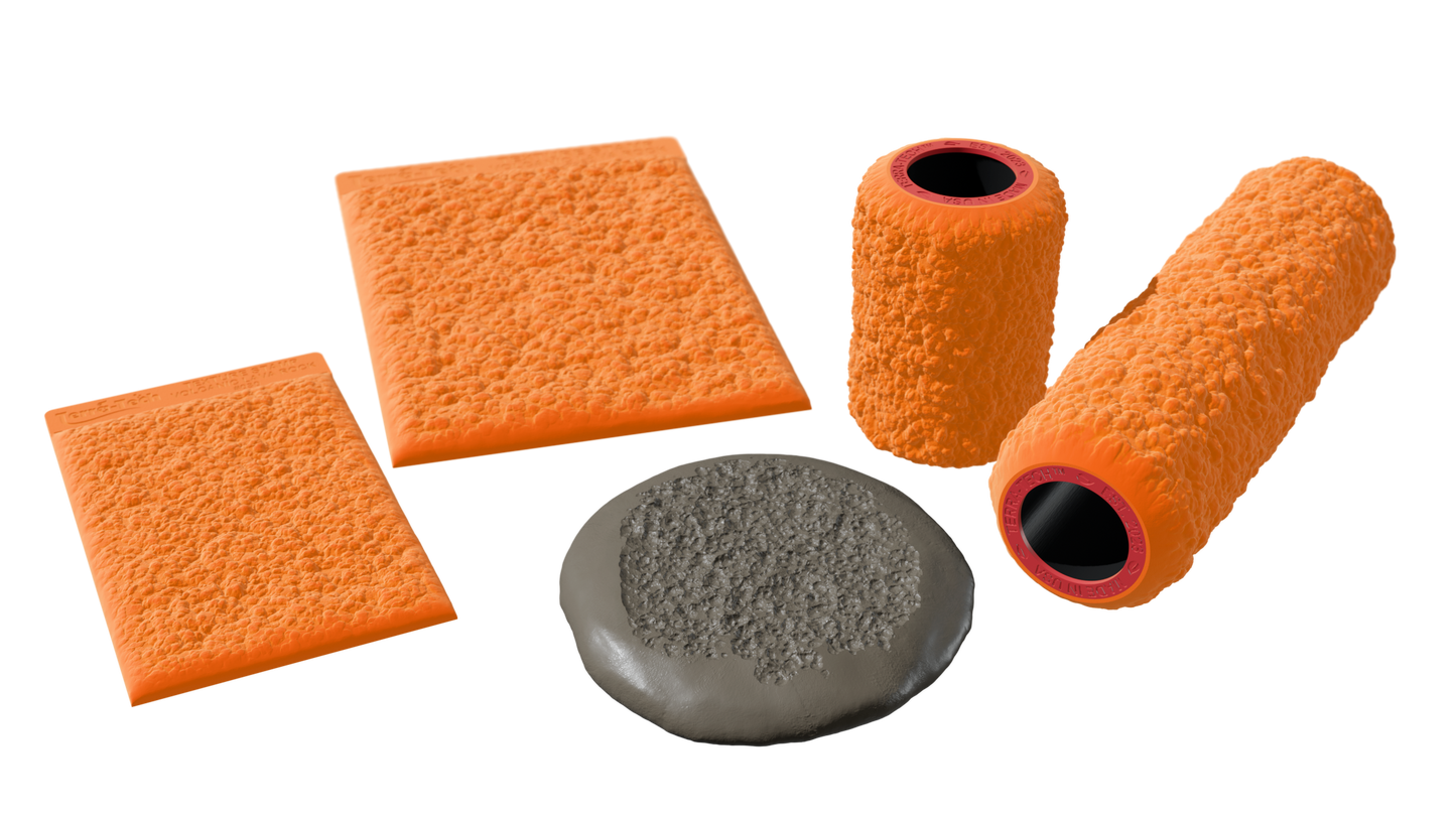 Terra-Tech™ VOLCANIC LAVA ROCK — Silicone Texture Rollers & Stamps