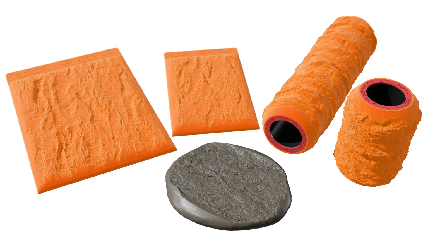Terra-Tech™ WEEPING WILLOW BARK — Silicone Texture Rollers & Stamps