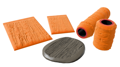 Terra-Tech™ WESTERN RED CEDAR BARK — Silicone Texture Rollers & Stamps